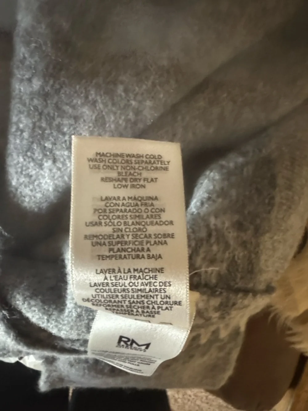 Rebecca Minkoff gray Fair Isle sweater Size Small New with tag